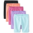 thumbnail image 1 of Pantalones cortos de bicicleta The Children's Place para niñas, paquete de 4, talla S, 1 of 1