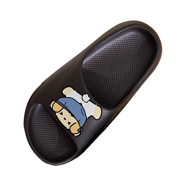 Zapatillas de Suela Suave Unisex Niños de Moda Casual Verano Engrosado Zapatillas de Baño Reversibles para el Hogar con Espuma Liviana Eva