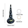 thumbnail image 3 of Inflatable Witch Hat Ring Toss Game with 3 Pieces Set for Halloween Party Activities and Carnival Fun Family Entertainment(White), 3 of 5