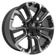 thumbnail image 3 of OE Wheels CV68 22 Inch Rims and Tires Fit Suburban 1500 High Country Style 6x139.7 22x9 Satin Black with Milled Edge - Hollander 14088 - TerraMax RT 285/45-22 (Set of 4), 3 of 5