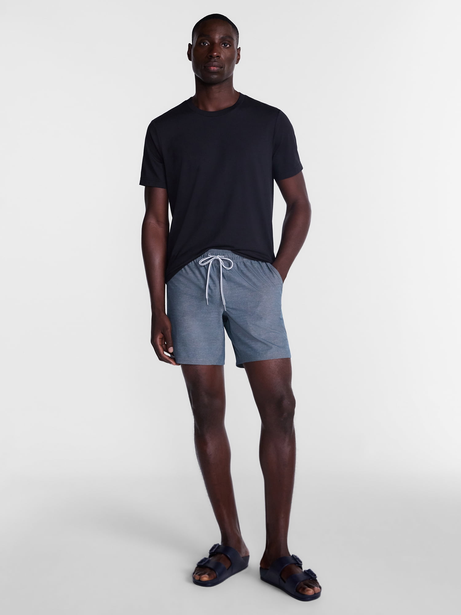 George Men's and Big Men's Performance Lined Swim Trunks, 5" Inseam, Sizes S-3XL
