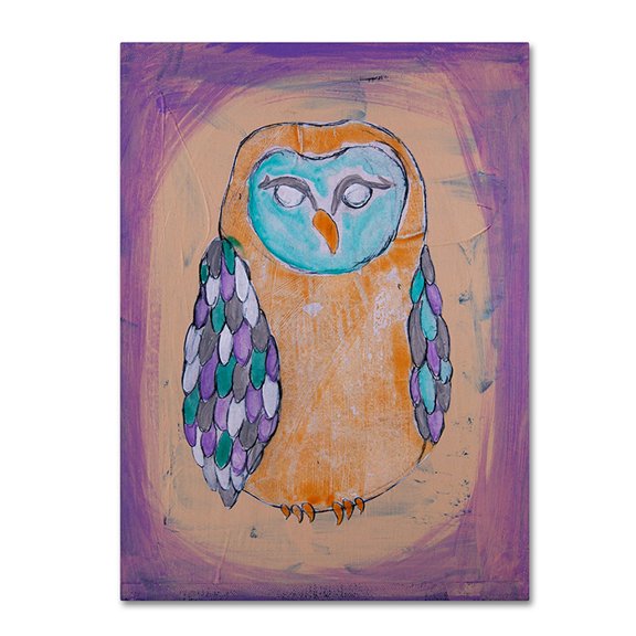 Nicole Dietz 'Owl I' 14 x 19 Canvas Art