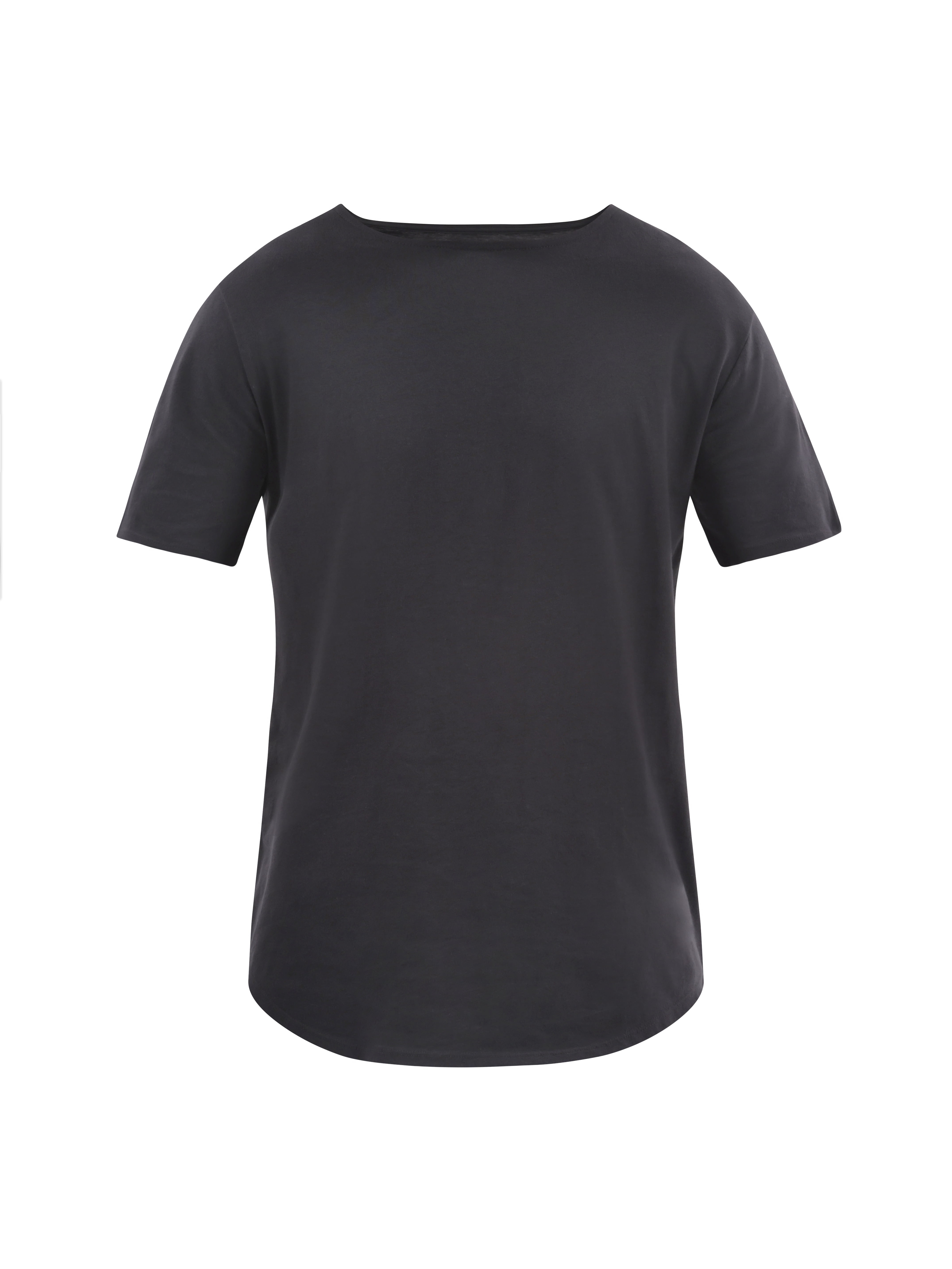 No Boundaries Men's & Big Men's Longline Curved Hem Elongated Tee Shirt, 2-Pack, Sizes XS-5XL