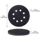 thumbnail image 4 of Almohadilla de Interfaz de Esponja Suave de 8 Orificios de 5 Pulgadas (125 Mm) para Almohadillas de Lijado y Discos de Lijado HookandLoop para Pulir Superficies, 4 of 5