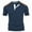Navy, variant on Men’s Color Block Half-Button Stand Collar Short Sleeve Shirt Polyester Trendy,Casual Evening Out Modern,S-3XL 5 Colors