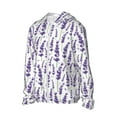 thumbnail image 2 of Fotbe Lavender Flowers Men's Women's UPF 50+ Sun Protection Jacket Hooded Cooling Shirt with Pockets Hiking Outdoor Performance-Medium, 2 of 9