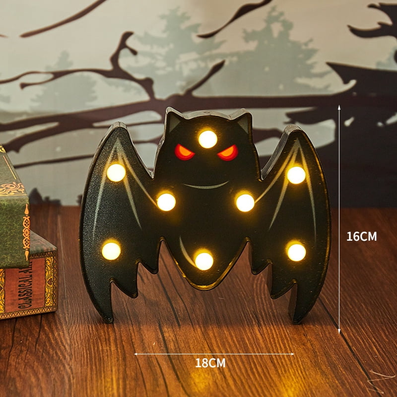 RanSeTi Halloween Decorative Lights LED Bat Night Lights Halloween