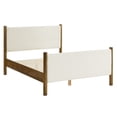 thumbnail image 6 of Maven Queen Size Boucle Upholstered Platform Bed in Feather Walnut, 6 of 9