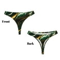 Kuilepa Green Marble for Thongs For Womens Vwaisted No Show Thong