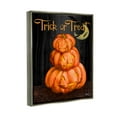 thumbnail image 3 of Stupell Industries Trick Or Treat Halloween Jack-o-Lantern Graphic Art Luster Gray Floating Framed Canvas Print Wall Art, Design by Paul Brent, 3 of 6