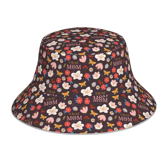 Balery To The Best Mom Sombreros para el sol para hombre y mujer, sombrero de pescador con UPF 50+