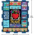 thumbnail image 5 of Teacher Appreciation Gifts, Teacher Blanket 60"x50", Teacher Gifts for Women Men, Birthday Gifts for Teacher Mentor, Back to School Gifts Ideas for Teachers Day Christmas, to My Teacher Throw Blanket, 5 of 6