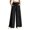 Black, variant on Women Wide Leg Pants High Waist Wide Leg Palazzo Pants Drawstring Weighted Trousers Lounge Pants Cropped Spring Summer Vacation Outfits