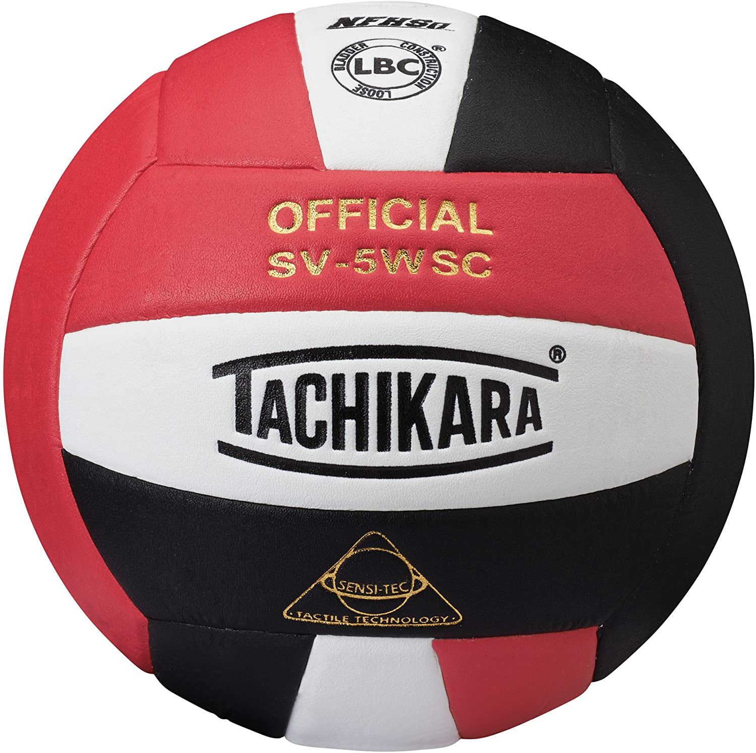 Scarlet-White-Royal Tachikara SVMNC.SWR Volley-Lite Volleyball 