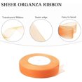 thumbnail image 7 of Sheer Organza Gift Ribbon, 50 Yds x 1 in Organza Chiffon Handmade Ribbon, Mesh Fabric String for Gift Wrapping, DIY Craft, Xmas Present Deco,Golden yellow, 7 of 7