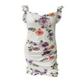 thumbnail image 6 of FNNMNNR Women Y2K Ruffle Dress Summer Floral Print Mini Dress Sleeveless V Neck Bodycon Dress Cocktail Party Dresses, 6 of 7