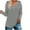 Gray, variant on Ahdbta Women's Hooded Sweatshirts Solid Color Loose Fitted Pullover Tops Trendy 1/4 Zipper Long Sleeve Casual Tunic Shirts