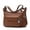 Leather-Brown, variant on Leather Crossbody Bag for Women Multi Pockets Shoulder Purse Lightweight Messenger Bag Ladies Pocketbook