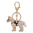 thumbnail image 3 of Llavero con forma de caballo y diamantes de imitación, colgante de caballo con diamantes de imitación, llavero decorativo, 3 of 7