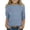 06# Pink, variant on Girls Casual 3/4 Sleeve T Shirts Kids Crewneck Tops Fashion Striped Tees Vermilion,11-12 Years