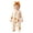 Beige, variant on KPOPLK Baby Girl Halloween Footed Romper 3 6 9 12 18 Months Ghost Pumpkin Print Zipper Jumpsuit with Bow Headband, Infant Fall Sleeper Beige,Size NB