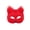 Red, variant on Unisex Halloween Fox Half Face Masks Plush Artificial Fur Fox Cosplay Mask for Halloween Carnival Christmas Cosplay Party Costume Accessory 1 PC Black One Size