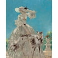 thumbnail image 2 of Louis Icart 20x24 Gold Ornate Framed and Double Matted Museum Art Print Titled - In Versailles, 2 of 4