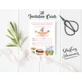 thumbnail image 3 of Darling Souvenir White Birthday Invitation Card 28 Pcs Fill or Write In Blank Invites Printable Party Supplies 5 x 7 Inches, 3 of 5