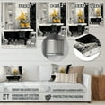 thumbnail image 4 of Designart "Vintage Bath Elegance" Laundry Metal Art Print, 4 of 5