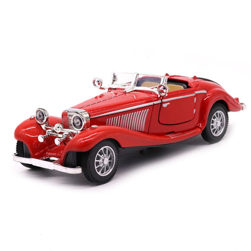 Kids Classic Car Toys Boys Alloy Vintage Cars Model Desktop Ornaments