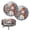Christmas Snowman Art, variant on Chririnla Softball Fire Water With Elastic Bands Round Seat Cushion Cover, Stretchable Polyester Round Stool Slipcovers for Restaurant Bar