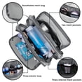thumbnail image 6 of WANDF Toiletry Bag for Men, Hanging Travel Dopp Kit Bag,Lightweight Water Resistant Small Shaving Bag Bathroom Cosmetic Organizer for Women, Grey, 6 of 8