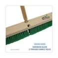 thumbnail image 3 of Floor Broom Head, 3" Green Flagged Recycled Pet Plastic Bristles, 24" Brush | Bundle of 2 Each, 3 of 5