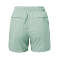 thumbnail image 3 of Women's Hiking Shorts with Pockets Quick Dry Lightweight Outdoor Summer Shorts for Women Fishing Climbing Green S, 3 of 7