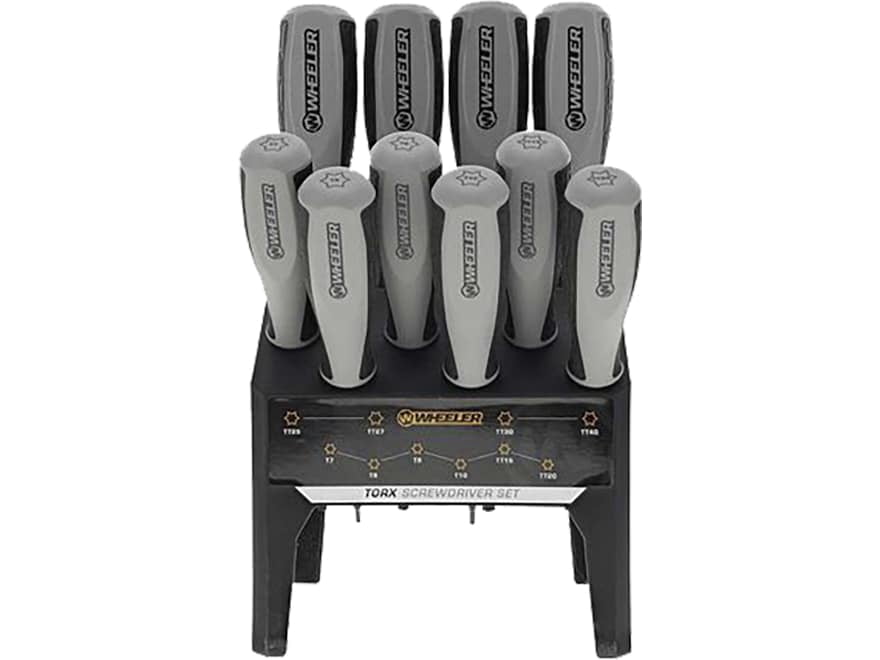 Wheeler 30 Piece SAE/Metric Hex and Torx Benchtop Screwdriver Set for Pistol Rifle Handgun Gunsmithing Rebuild and Maintenance