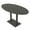 Asian Night w/Matte Black Base, variant on Oval Bistro Height Meeting Table Double Metal Base 46x72 Bar Table