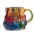 thumbnail image 2 of Guitar Art Glass Mug Handmade Ceramic Coffee Cup Unique Music Themed Design For Tea And Hot Beverages, 2 of 6