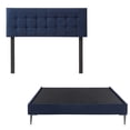 thumbnail image 1 of Base Cama Slim Individual + Cabecera Catania Azul Marino, 1 of 10
