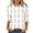 #114-White, variant on Ladies Fashion 3/4 Sleeve Crew Neck Easter Eggs Floral Print Casual Top Soft Breathable for Spring Easter Celebrations Daily Streetwear Gift