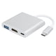 thumbnail image 2 of Concentrador Adaptador Nikou USB 3.1 Cable HDMI 3 en 1 Tipo C, 2 of 9