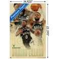 thumbnail image 3 of NBA Milwaukee Bucks - Damian Lillard 24 Wall Poster, 14.725" x 22.375", 3 of 4