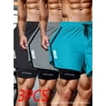 thumbnail image 7 of Men's 2 in 1 Gym Workout Shorts, Quick Dry Athletic Outdoor Shorts with Liner, Breathable Performance Running Shorts, Elastic Waistband Compression Training Trunks Activewear Bottoms, 7 of 7