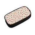 thumbnail image 2 of Uemuo Cartoon Flat Mushrooms Printed Pencil Pen Case, Portable Pencil Pouch with Zipper, Compact Stationery Bag Makeup Bag, Pencil Bag for Home Office, 2 of 9