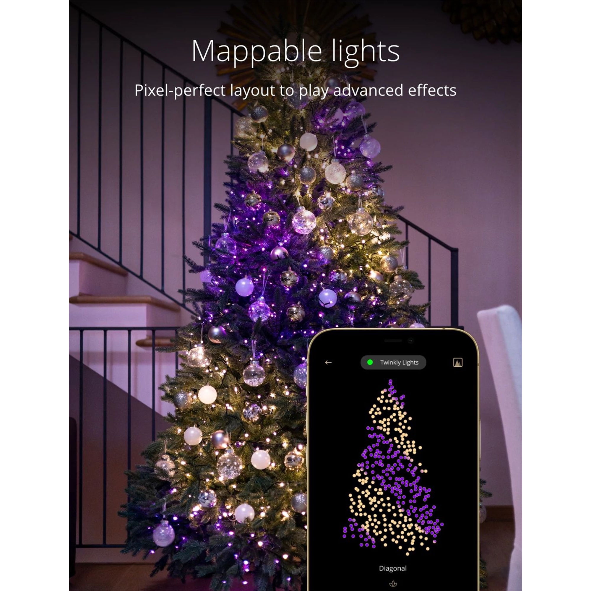 400LED Christmas Tree Trinkle Light String Waterproof APP Remote