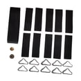 thumbnail image 3 of Kit de reparación de accesorios para trampolín (10 piezas): Hebilla triangular, gancho, color negro. Incluye piezas para fijar lona del trampolín., 3 of 8