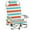 Rainbow Stripes, variant on Tcbosik Folding Beach Chair for Adults, Lightweight Camping Chair with 5-Position Adjustable Backrest, 32"H Portable Lawn Chair with Towel Bar, Cooler Pouch and Side Pockets, Rainbow Stripes
