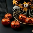 thumbnail image 6 of Beautynvta 3 Pcs Halloween Hanging Pumpkin Ornaments, Scary Pumpkin Hanging Decoration, Mini Plastic Halloween Tree Decorations for Halloween Small Tree Home Decor, 6 of 6