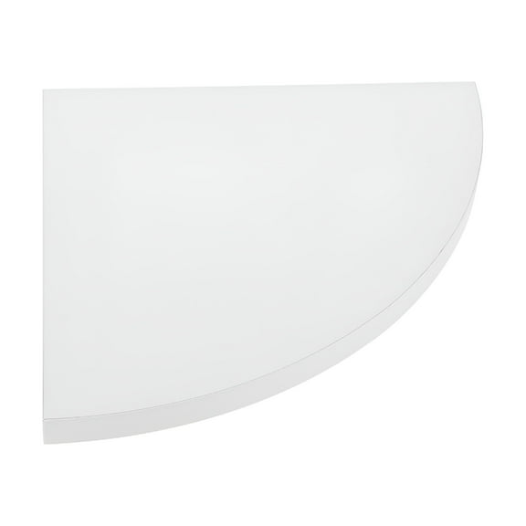 LAMIRO Corner Wall Floating Shelf Book Shelf No Drilling Storage Rack for Walls Fan Shaped Display Shelf