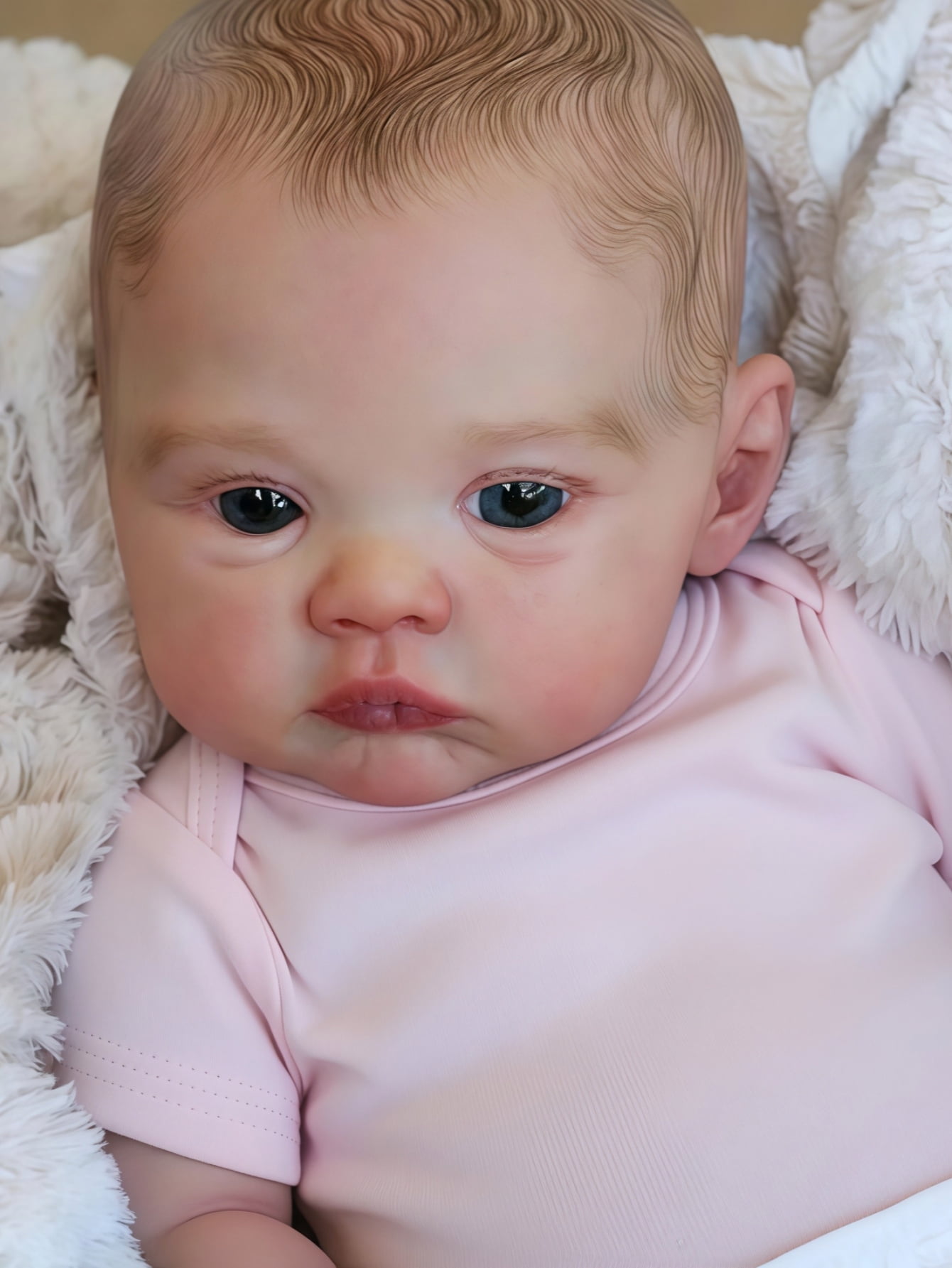 18-Inch Reborn Baby Doll for Kids & Collectors – Realistic Newborn Girl, Soft, Cuddly, Poseable, Handmade Details