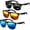 Black+Blue+Orange Lens, variant on Polarized Sunglasses for Men, Lightweight Sun Glasses with UV400 Protection for Driving Fishing Golf Cycling Running, 3 Pack Sunglasses